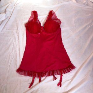 Elegant Red Women's Lingerie Set